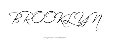 Brooklyn Name Tattoo Designs