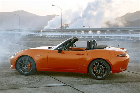 For Its 30th Birthday The Mazda Miata Gets Racing Orange Color Visor Ph