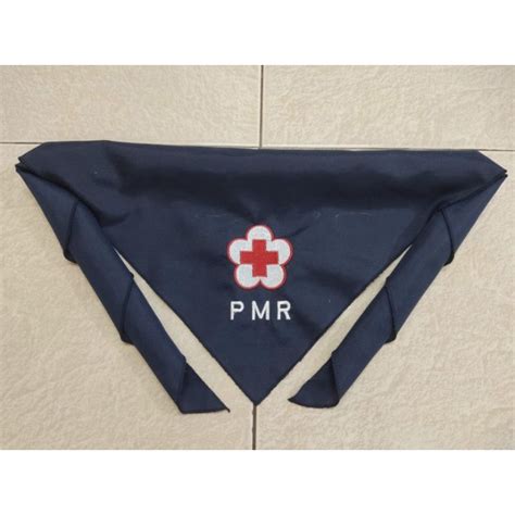 Jual Syal Pmi Dan Pmr Kuning Biru Putih Hijau Bordir Tetoron Shopee