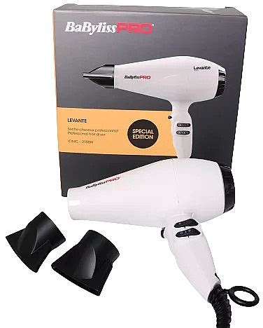 BaByliss PRO Levante Ionic White 2100W Secador De Pelo BAB6950WIE