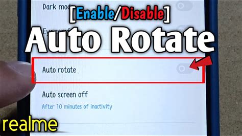 How To Enable Or Disable Auto Rotate On Realme 5 In 2 Ways Youtube