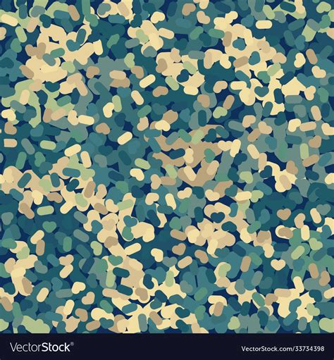 Flecktarn camouflage seamless pattern background Vector Image