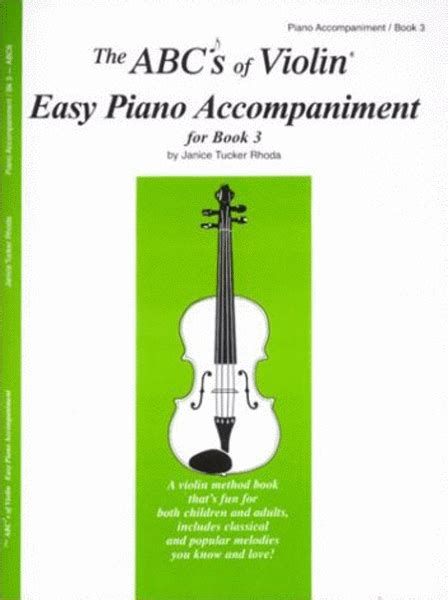 The Abc S Of Cello Easy Piano Acompaniment For Book 3 By Janice Tucker Rhoda Piano