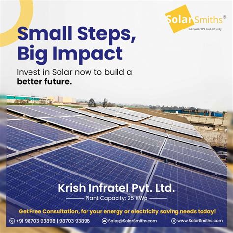 Small Steps Big Impact Invest In Solar Now To Build A Better Future Solarsmith Energy