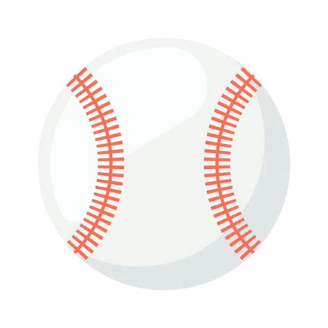 Pelota De B Isbol Icono Deportivo Ilustraci N Vectorial Vector Premium