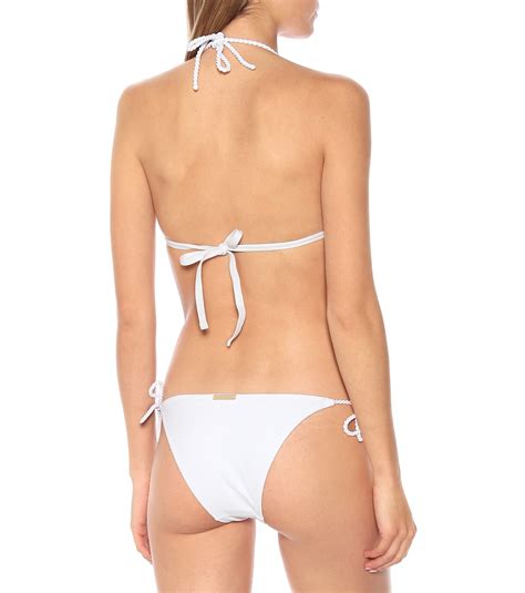 Core Triangle Bikini Top In White Heidi Klein Mytheresa