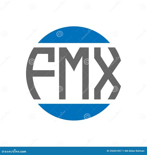 Fmx Letter Logo Design On White Background Fmx Creative Initials