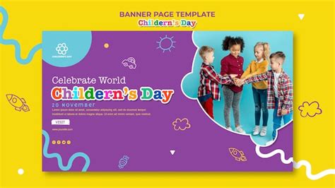 Free PSD | Banner children's day template