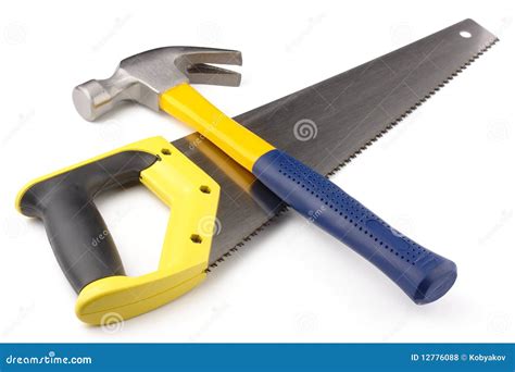 Hammer And Hand-saw Royalty Free Stock Photos - Image: 12776088