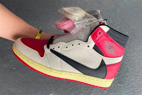 A Sneak Peek At The Travis Scott X Air Jordan 1 High Og Chicago The