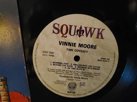 Vinnie Moore Time Odyssey LP GB Vertigo Importation Hard Rock Métal