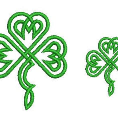 Shamrock Embroidery Design Etsy