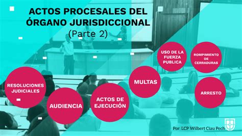 Actos Procesales Del Rgano Jurisdiccional Parte By Wilbert Ciau On