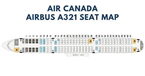 Airbus A321 Seat Map With Airline Configuration