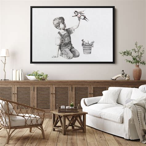 Banksy Canvas Game Changer Hospital Superhero Nurse Poster Banksy