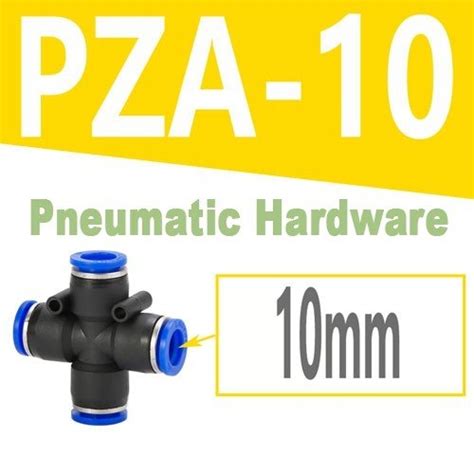 Jual KB96 10 Mm 4 Way Fitting Pneumatic Push In Union Model CROSS PZA