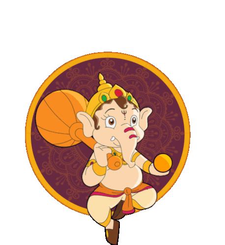 Ganpati Bappa Morya Happy Ganesh Chaturthi Sticker Ganpati Bappa