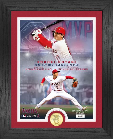 Shohei Ohtani 2023 AL MVP Award Bronze Coin Photo Mint