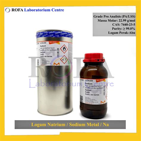 Jual Logam Natrium Sodium Metal Na Pro Analis Merck Gram