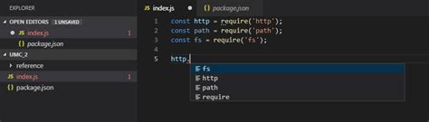 Javascript Vs Code Intellisense And Node Js Strange Behavior Stack