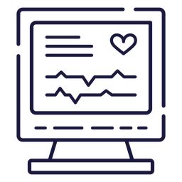 Diseño PNG Y SVG De Pantalla De Computadora Con Un ícono De Corazón