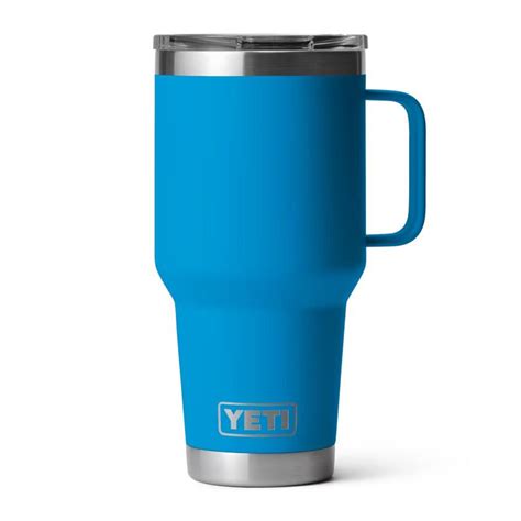 Yeti Rambler 30oz Travel Mug With Stronghold Lid Big Wave Blue Dances Sporting Goods