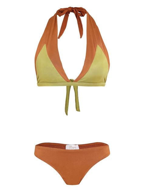 Brigitte Martina Bikini Set Orange Farfetch