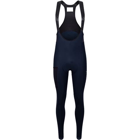 Isadore Signature Thermal Fietsbroek Met Bretels Heren Blue Graphite