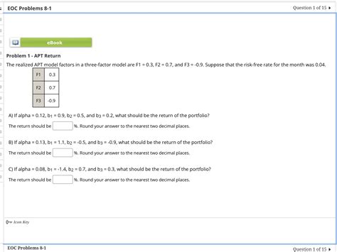 Solved Eoc Problems Question Of Ebookproblem Chegg