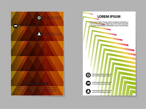 Abstract Brochure Compositions In Business Style Vector Ai Eps Uidownload