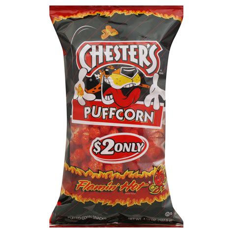 Chesters Puffcorn Puffcorn Flamin Hot 2 Only 45 Oz