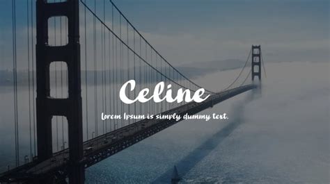 Celine Font : Download Free for Desktop & Webfont