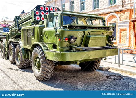 Russian Multiple Rocket Launcher System BM-27 Editorial Stock Image ...