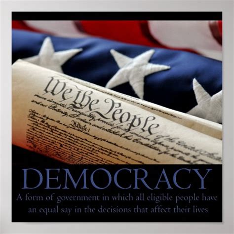 Democracy Poster | Zazzle.com