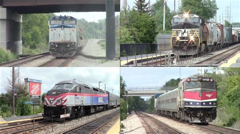 Lake Cook Road Railfanning Ft Amtk Dash Freights Metra