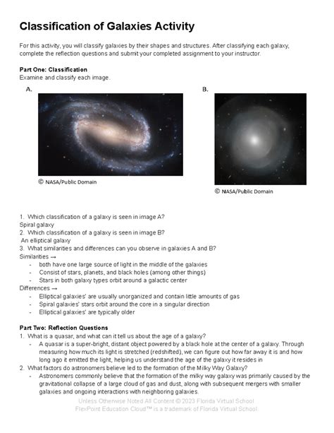 502 Classification Of Galaxies Classification Of Galaxies Activity