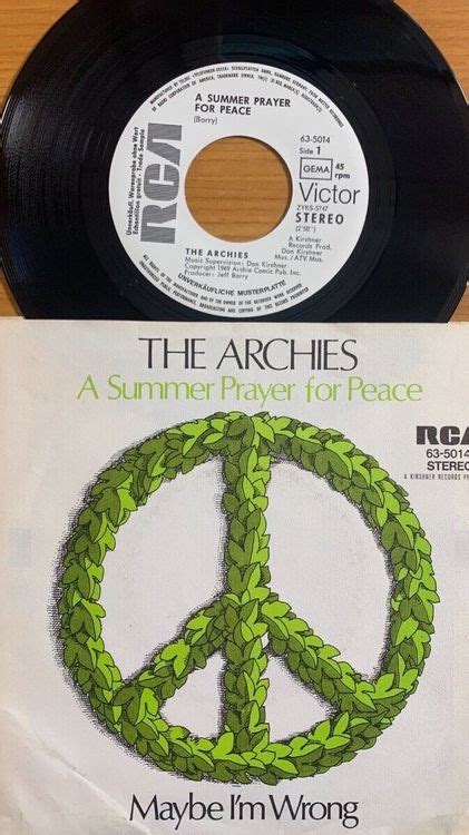 Archies A Summer Prayer For Peace D Promo 1971 Kaufen Auf Ricardo