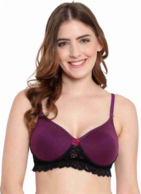 Lycra Cotton T Shirt Padded Lace Bra Plain At Rs 100 Piece In New