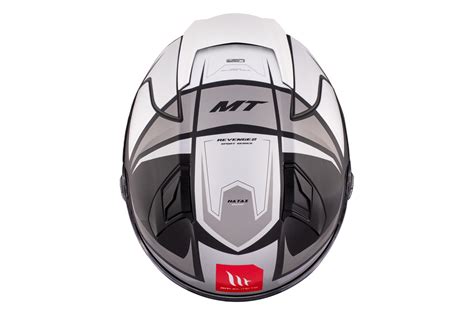 Casco Mt Helmets Revenge S Hatax Blanco Brillo Motozona Aljarafe