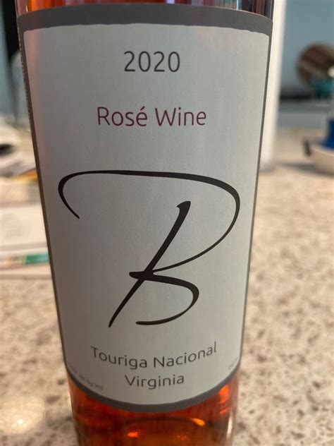 2021 Brent Manor Touriga Nacional Rosé USA Virginia Central Virginia