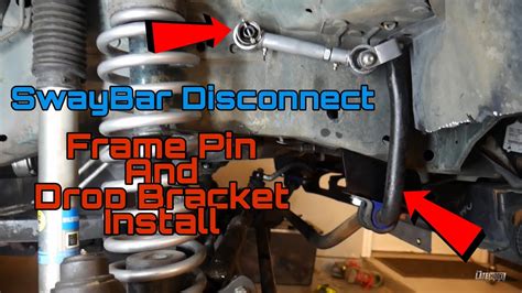 Sway Bar Drop Bracket And Quick Disconnect Pin Installation Rubicon