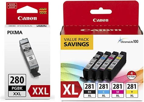 Amazon Canon Cli Xl Bkcmy Color Ink Tank Value Pack