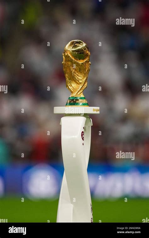 Lusail Qatar December 18 Trophy World Cup 2022 Is Seen Before The