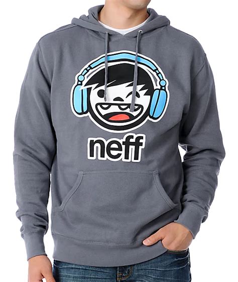 Neff DJ Kenny Charcoal Pullover Hoodie | Zumiez