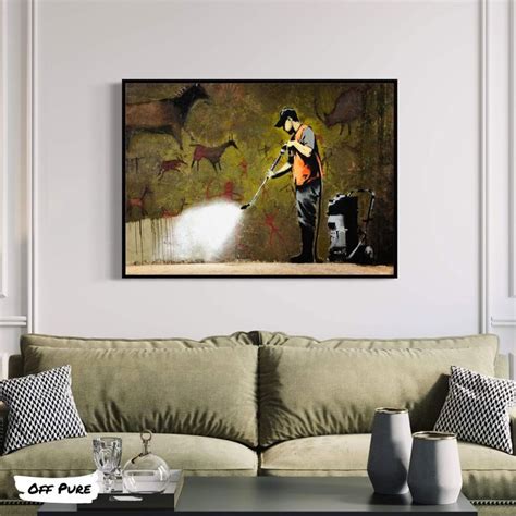 Tableau Banksy Nettoyage De Lascaux Banksy Lascaux Tableau