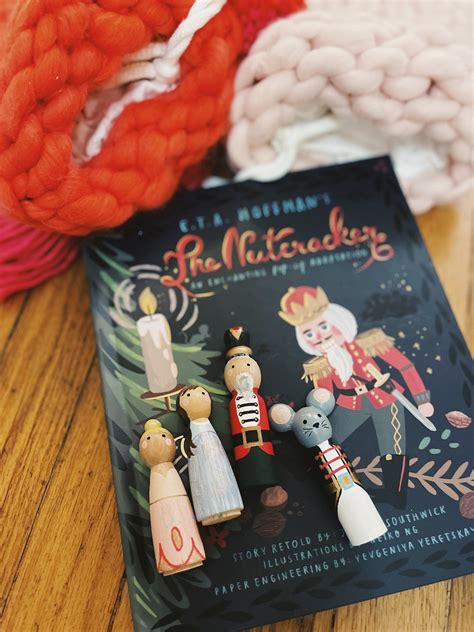 Nutcracker Peg Doll Set Etsy