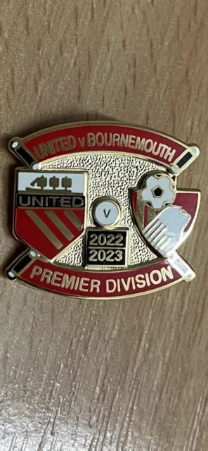 PREMIER LEAGUE MATCH BADGE 2022/2023 Season MANCHESTER UNITED V AFC ...