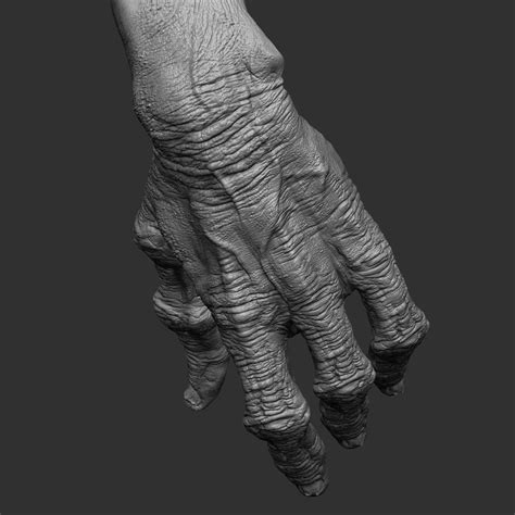 Monster Alien Hand 3d Model 99 Obj Ztl Free3d