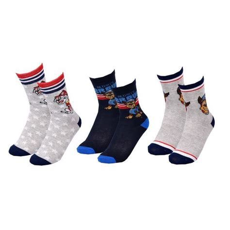 Chaussettes Pack Gar On Pat Patrouille Pack De Paires A Pack De