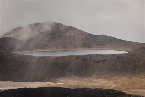 Blue Lake above Central Crater - Ed O'Keeffe Photography